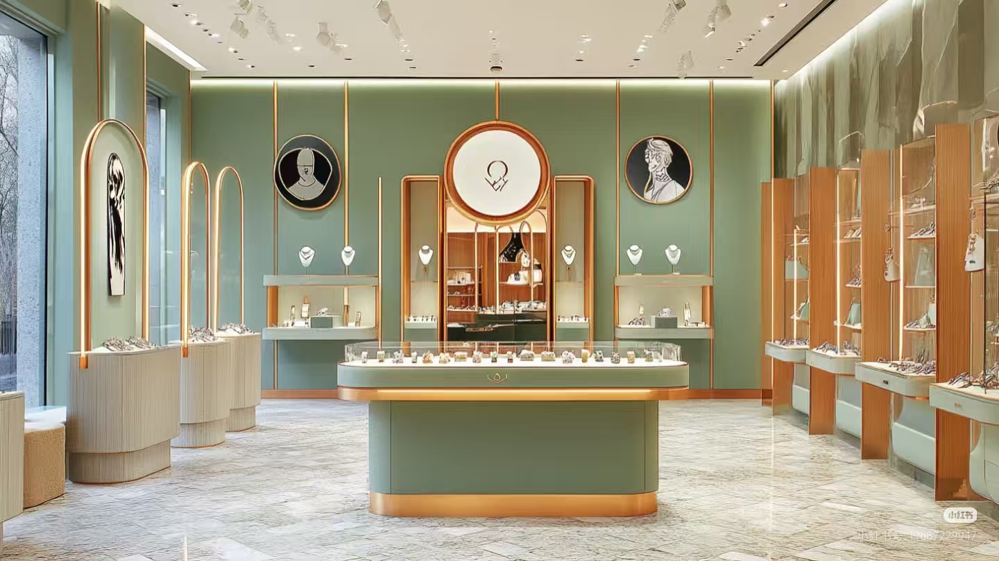 عن أدوات عرض المجوهرات، أود أن أقول …