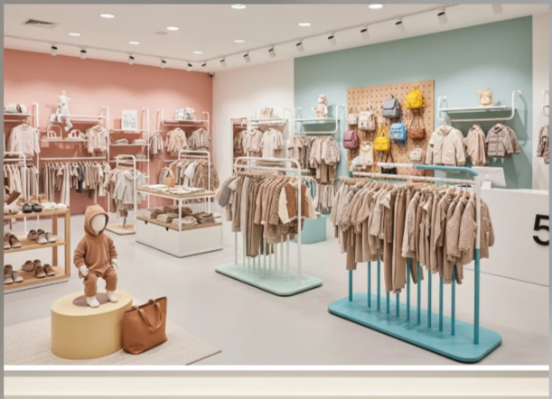 Children 's Clothing Display Racks: Safety, Accesability, and Playful Design (باللغة الإنجليزية)